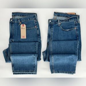 2 Pairs of Men’s Levi Strauss 550 Straight Leg Medium Wash Jeans - 1 NWT, 1 EUC